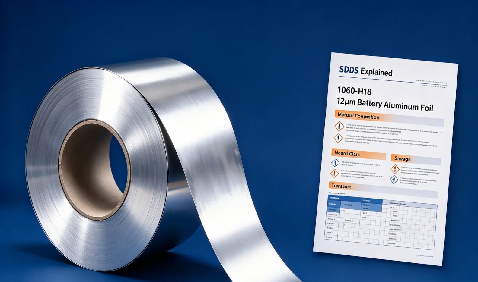 Detailed Information of BioPin's MSDS Document——Take Example of 1060-H18 0.012mm battery aluminum foil
